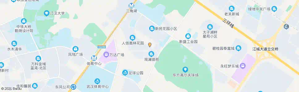 武汉新民路观澜御苑_公交站地图_武汉公交_妙搜公交查询2025