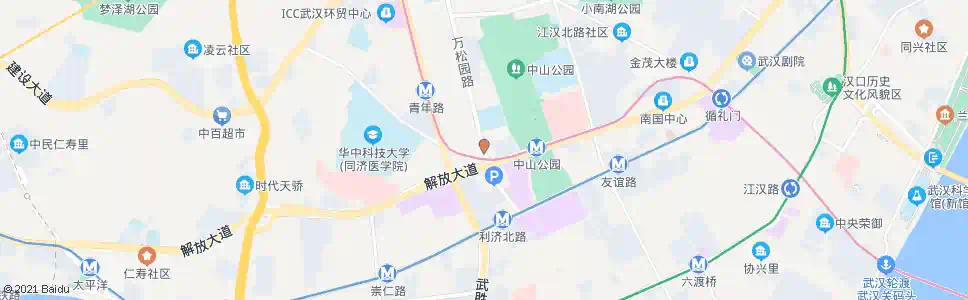 武汉万松园路解放大道口_公交站地图_武汉公交_妙搜公交查询2025
