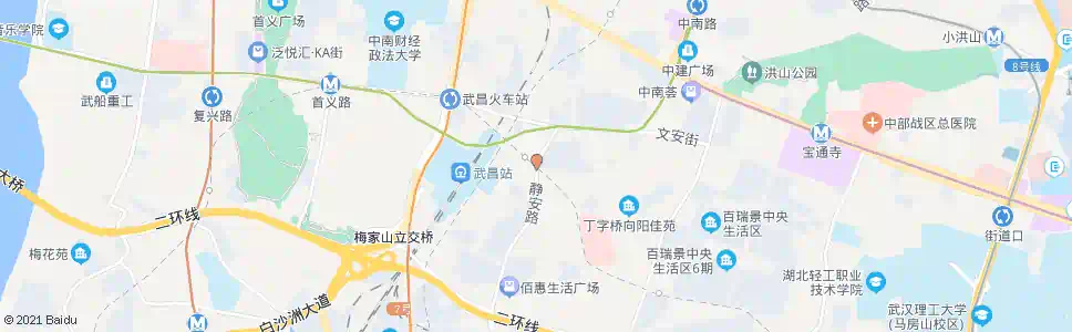 武汉北安街_公交站地图_武汉公交_妙搜公交查询2025