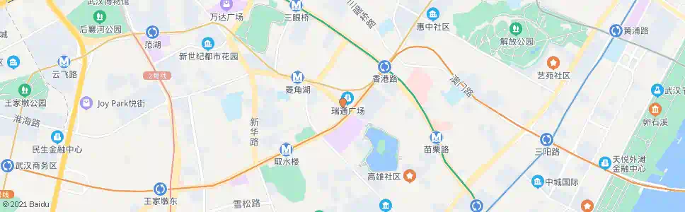 武汉长江日报路高家台_公交站地图_武汉公交_妙搜公交查询2025