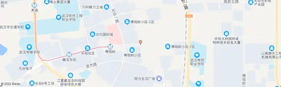 武汉高新六路(招呼站)_公交站地图_武汉公交_妙搜公交查询2025