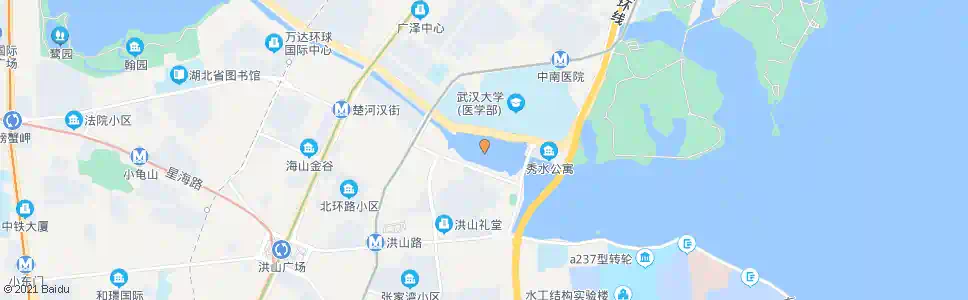 武汉东湖路水果湖_公交站地图_武汉公交_妙搜公交查询2025