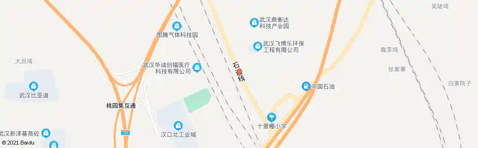 武汉318国道吴岗湾_公交站地图_武汉公交_妙搜公交查询2025