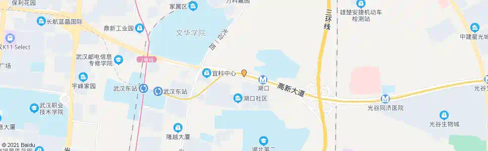 武汉高新大道城铁站_公交站地图_武汉公交_妙搜公交查询2025