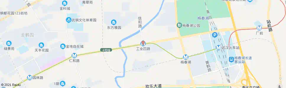 武汉地铁工业四路站_公交站地图_武汉公交_妙搜公交查询2025