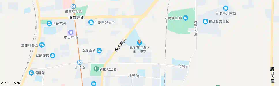 武汉江夏一中_公交站地图_武汉公交_妙搜公交查询2025