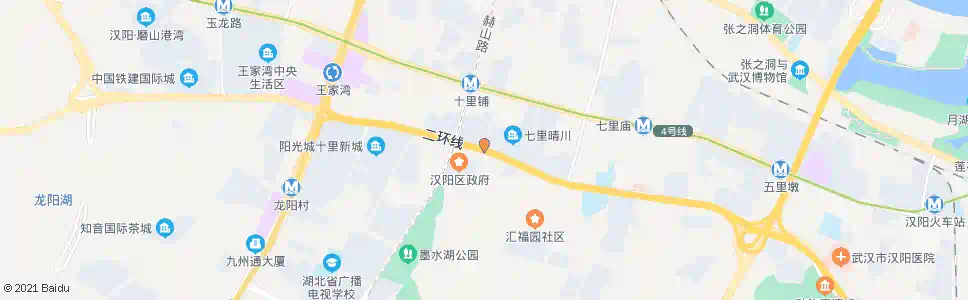 武汉墨水湖北路十里铺村_公交站地图_武汉公交_妙搜公交查询2025