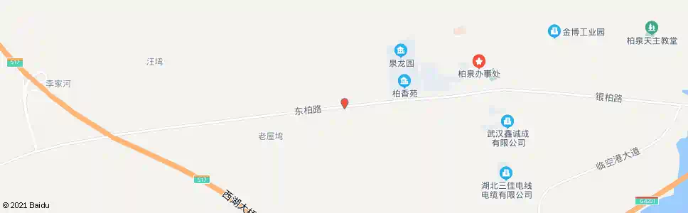 武汉东柏路红卫大黄湾_公交站地图_武汉公交_妙搜公交查询2025