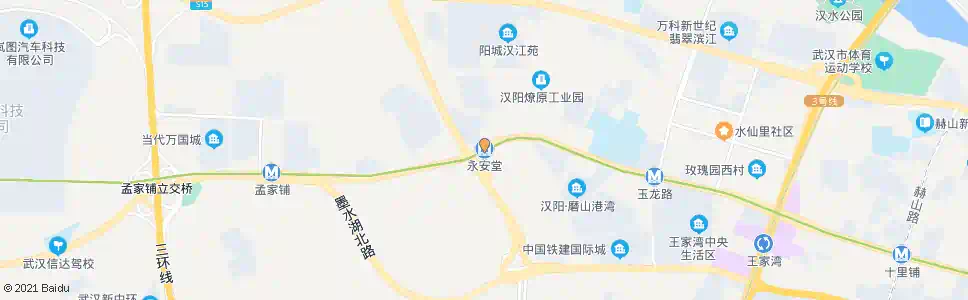 武汉永安堂站_公交站地图_武汉公交_妙搜公交查询2025