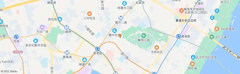 武汉解放公园路惠济路_公交站地图_武汉公交_妙搜公交查询2025
