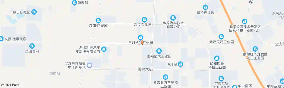 武汉九康路常福北路口_公交站地图_武汉公交_妙搜公交查询2025