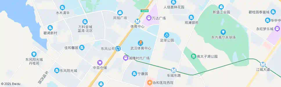 武汉体育中心_公交站地图_武汉公交_妙搜公交查询2025