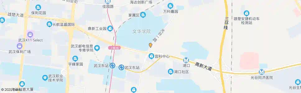 武汉光谷一路高新大道口_公交站地图_武汉公交_妙搜公交查询2025