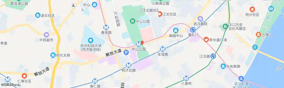 武汉解放大道武展_公交站地图_武汉公交_妙搜公交查询2025