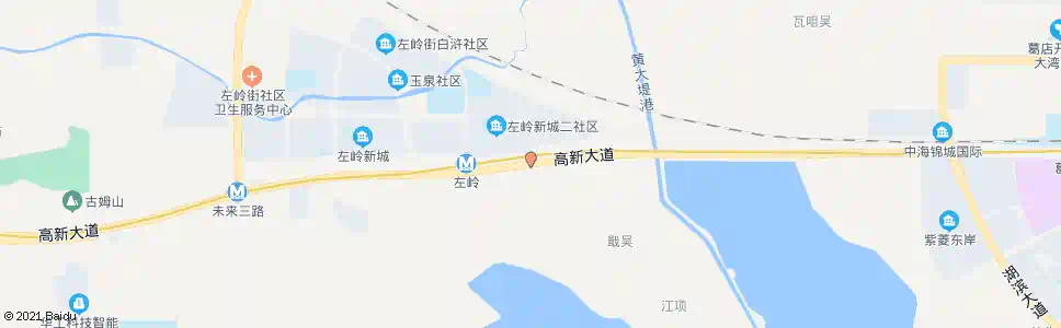 武汉高新大道左岭新城_公交站地图_武汉公交_妙搜公交查询2025