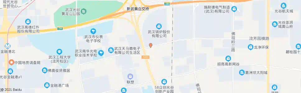 武汉流芳园横路光谷二路_公交站地图_武汉公交_妙搜公交查询2025