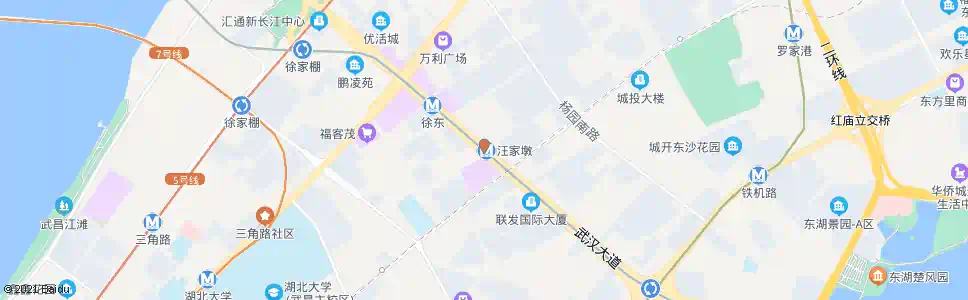 武汉徐东大道汪家墩_公交站地图_武汉公交_妙搜公交查询2025