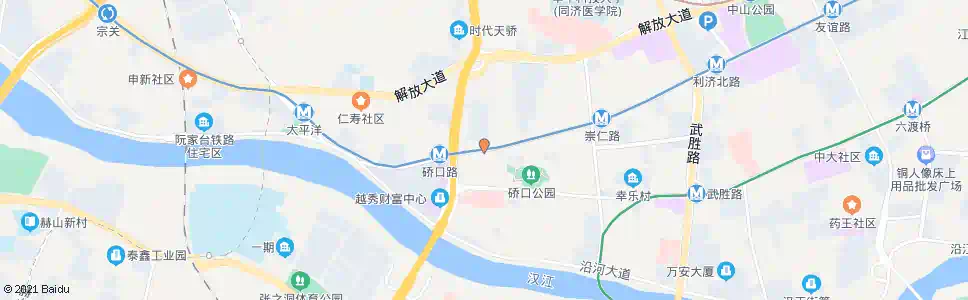 武汉滨江大道莲花湖路_公交站地图_武汉公交_妙搜公交查询2025