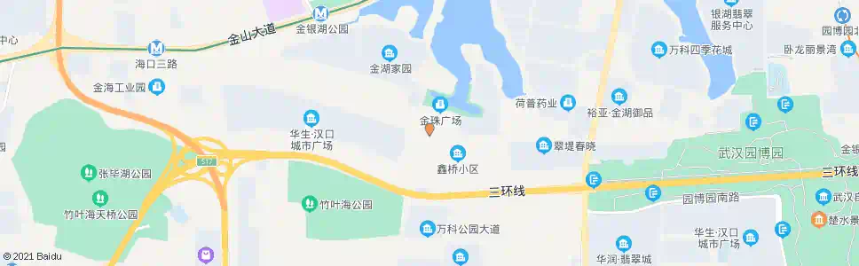 武汉金珠港湾_公交站地图_武汉公交_妙搜公交查询2025