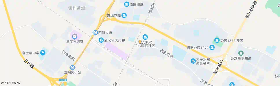 武汉四新北路芳草路口_公交站地图_武汉公交_妙搜公交查询2025
