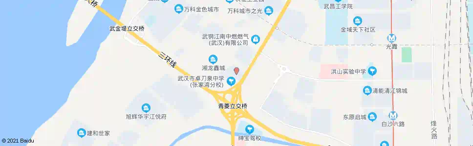 武汉白沙洲大道机电市场_公交站地图_武汉公交_妙搜公交查询2025