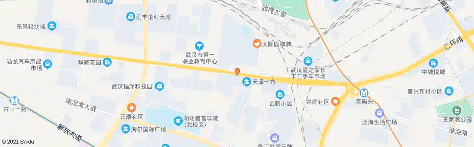 武汉长丰大道新墩_公交站地图_武汉公交_妙搜公交查询2025