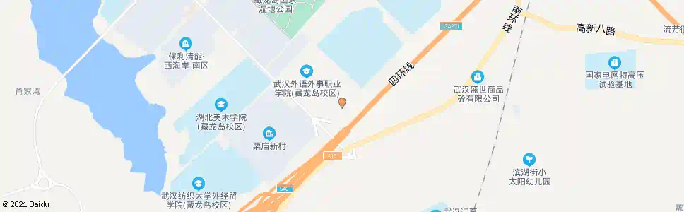 武汉环岛路栗庙小学_公交站地图_武汉公交_妙搜公交查询2025