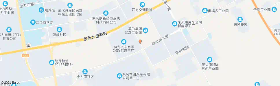 武汉珠山湖大道枫树五路_公交站地图_武汉公交_妙搜公交查询2025