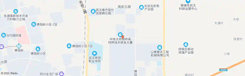 武汉高新六路佛祖岭一路_公交站地图_武汉公交_妙搜公交查询2025