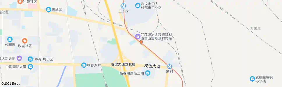 武汉冶金大道铁烙山_公交站地图_武汉公交_妙搜公交查询2025