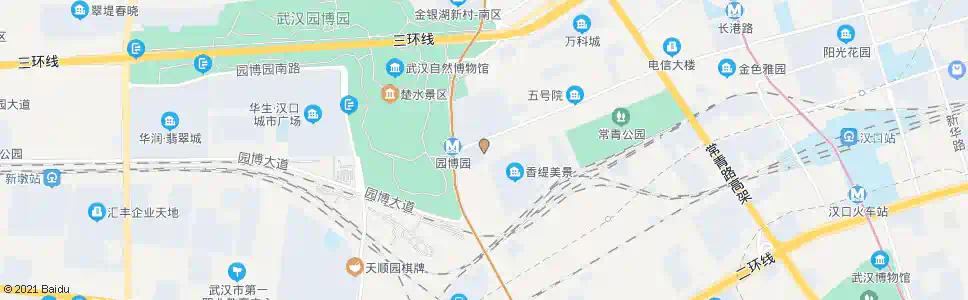 武汉发展五路江达路_公交站地图_武汉公交_妙搜公交查询2025