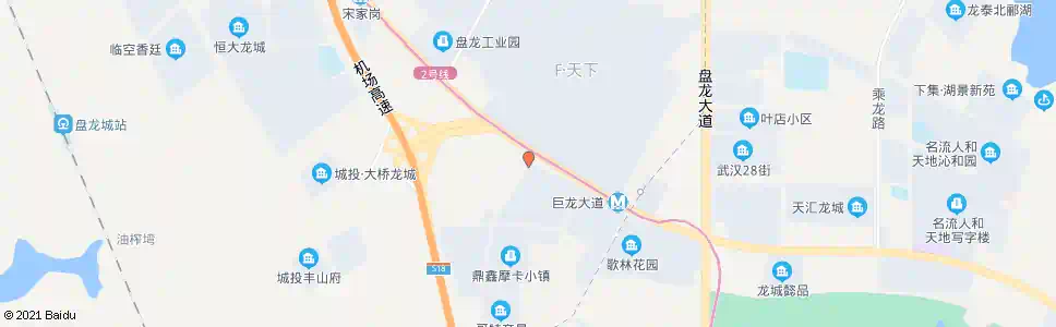 武汉露甲山路巨龙大道口_公交站地图_武汉公交_妙搜公交查询2025