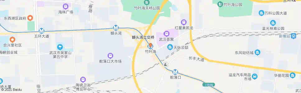 武汉竹叶海站_公交站地图_武汉公交_妙搜公交查询2025
