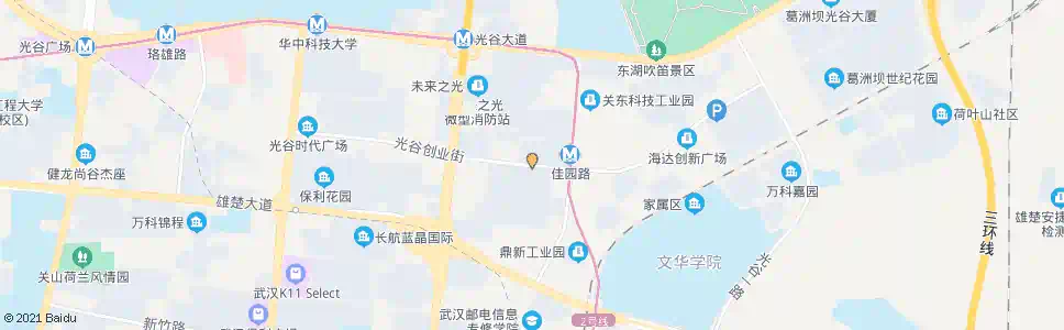 武汉创业街烽火科技_公交站地图_武汉公交_妙搜公交查询2025