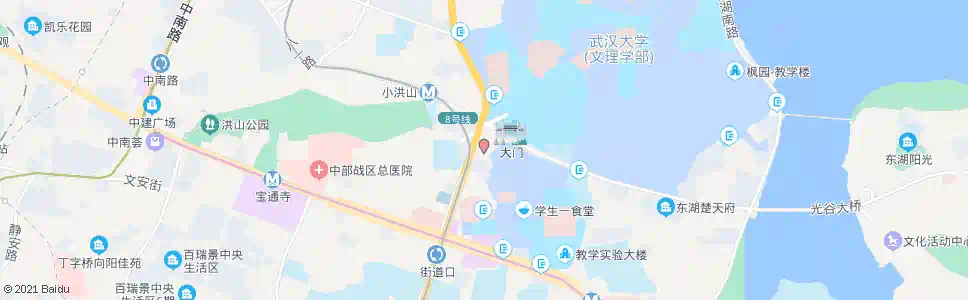 武汉珞珈山路劝业场_公交站地图_武汉公交_妙搜公交查询2025