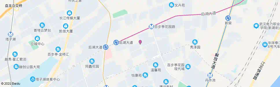 武汉温馨路后湖南路_公交站地图_武汉公交_妙搜公交查询2025