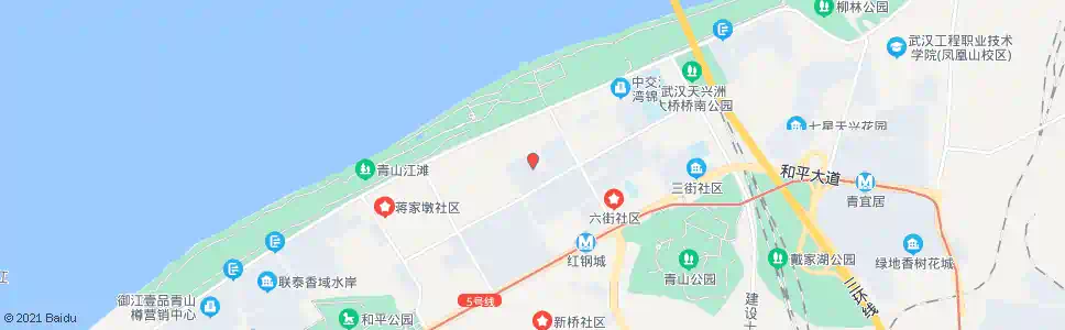 武汉红钢一街八街坊_公交站地图_武汉公交_妙搜公交查询2025