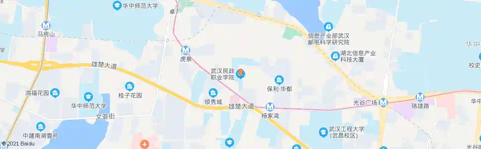 武汉南湖北路市民政学校_公交站地图_武汉公交_妙搜公交查询2025