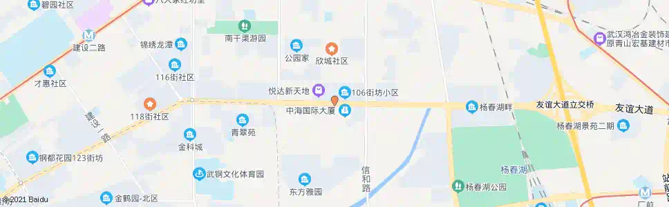 武汉友谊大道东方红村_公交站地图_武汉公交_妙搜公交查询2025