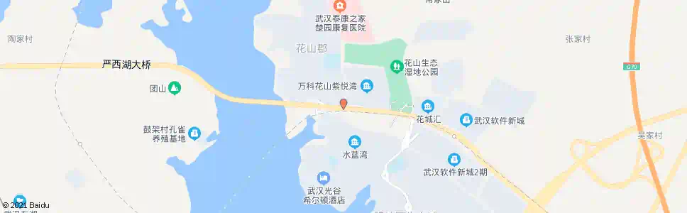 武汉花城大道梅城路_公交站地图_武汉公交_妙搜公交查询2025