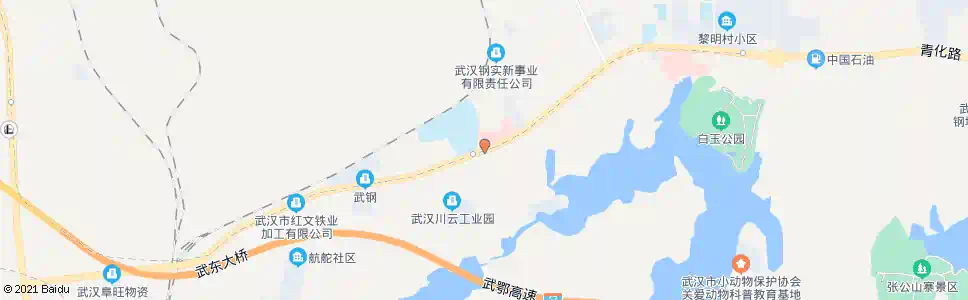武汉青化路武钢二技校_公交站地图_武汉公交_妙搜公交查询2025
