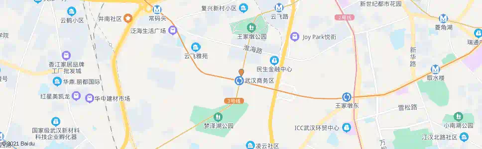 武汉武汉商务区站_公交站地图_武汉公交_妙搜公交查询2025