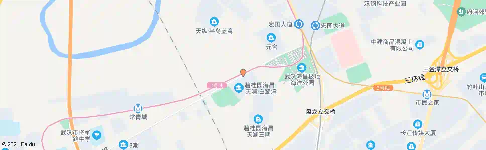 武汉金银潭大道黄塘湖_公交站地图_武汉公交_妙搜公交查询2025