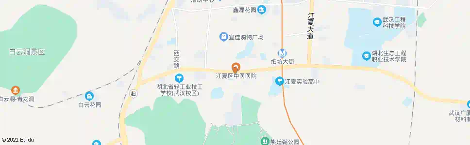 武汉纸坊大街中医院_公交站地图_武汉公交_妙搜公交查询2025