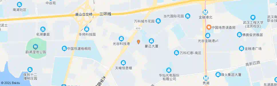 武汉武大园路武大园一路_公交站地图_武汉公交_妙搜公交查询2025