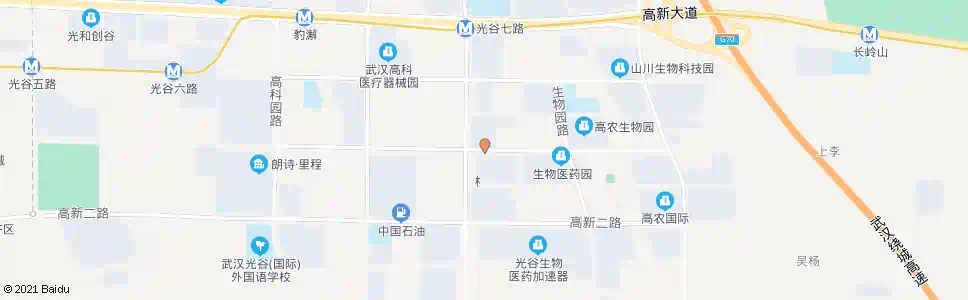 武汉神墩三路光谷七路_公交站地图_武汉公交_妙搜公交查询2025