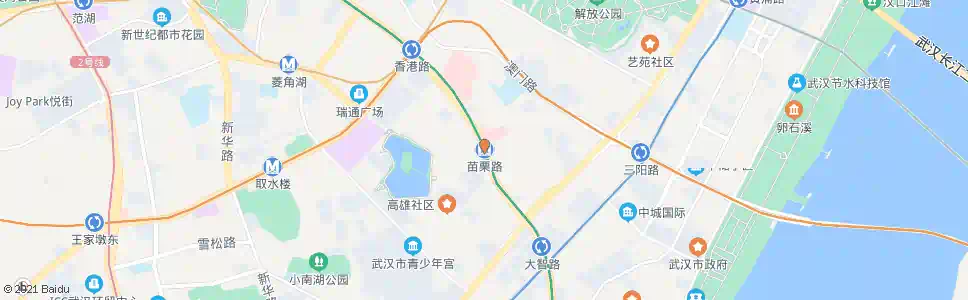 武汉苗栗路站_公交站地图_武汉公交_妙搜公交查询2025