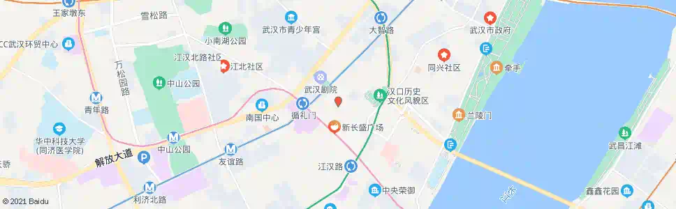 武汉铭新街南京路_公交站地图_武汉公交_妙搜公交查询2025