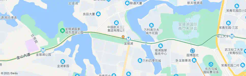 武汉金山大道金银湖路_公交站地图_武汉公交_妙搜公交查询2025
