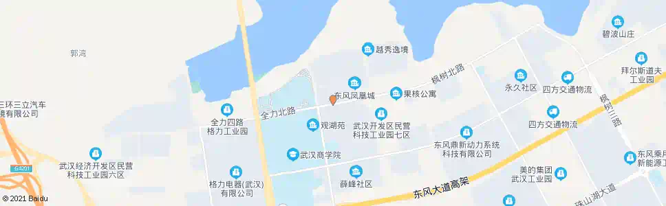 武汉全力北路全力二路_公交站地图_武汉公交_妙搜公交查询2025